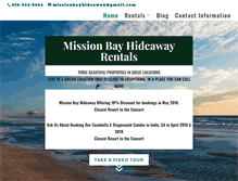 Tablet Screenshot of missionbayhideaway.com